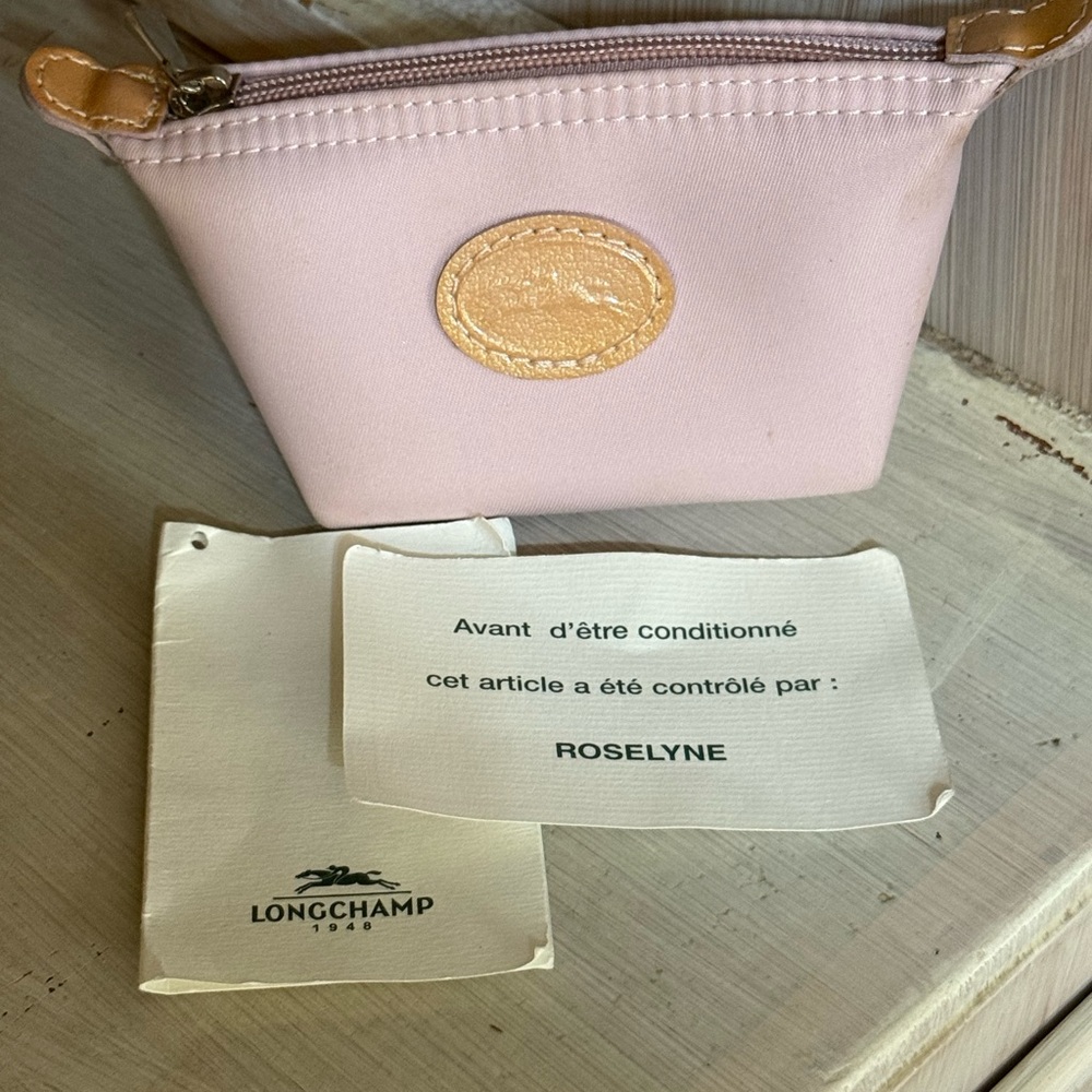 Longchamp Coin Purse – Polyamide & Leather Trim